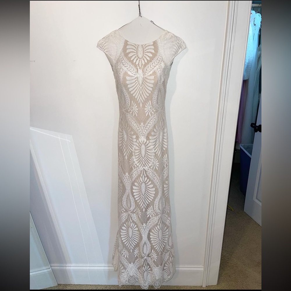 BHLDN white lace gown